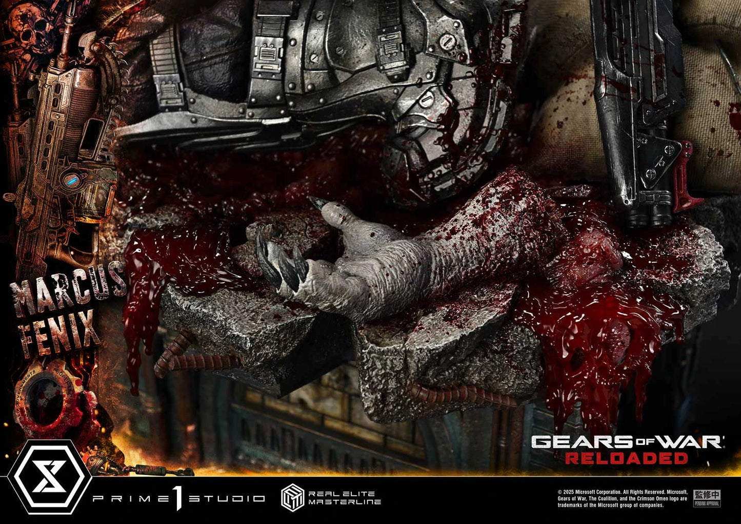 "Preventa Resina Marcus Fenix Figura Gears of War: Reloaded  Prime 1 (Licencia) Estudio"