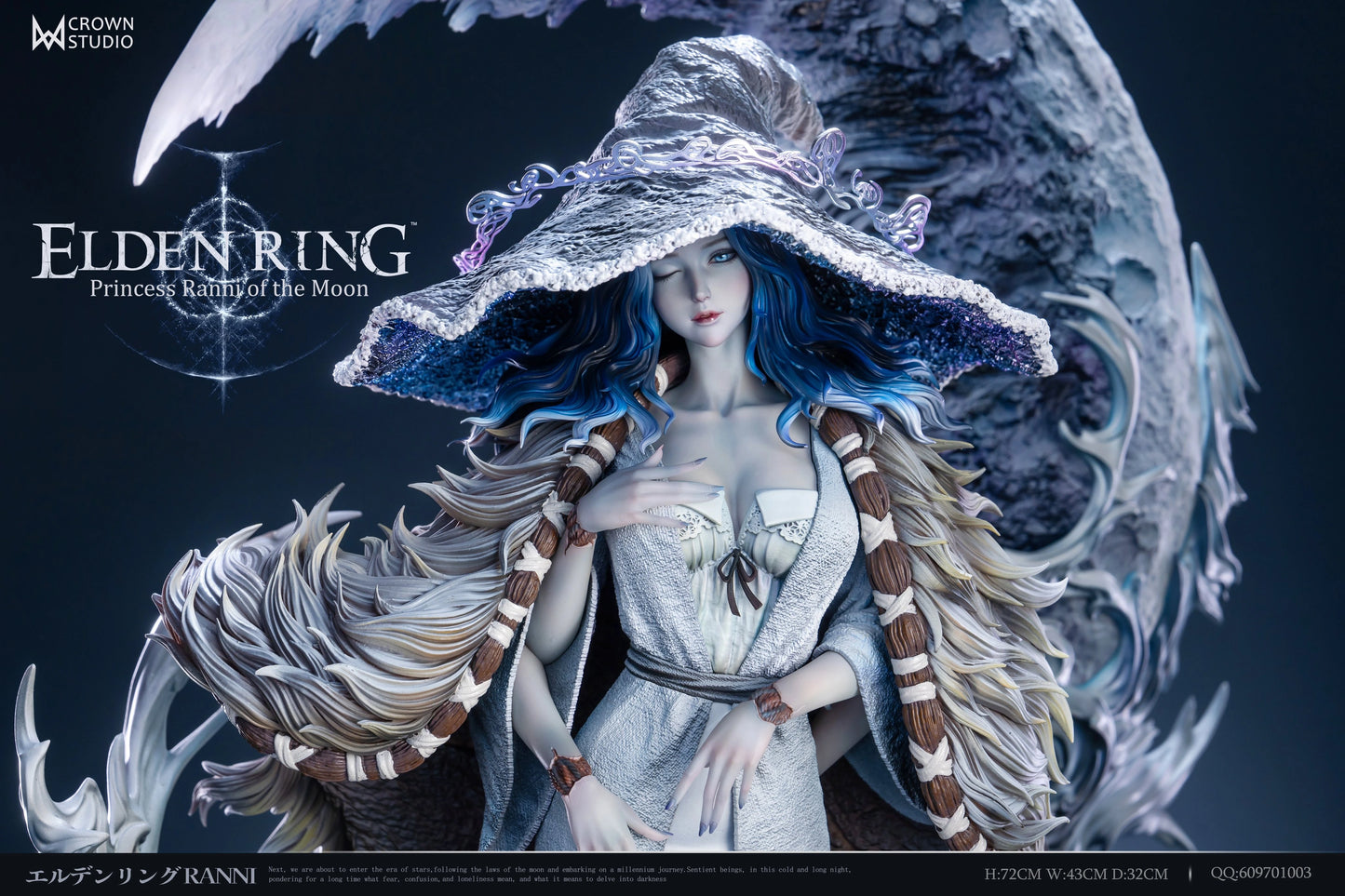 Preventa Resina Ranni Figura Elden Ring Crow Estudio