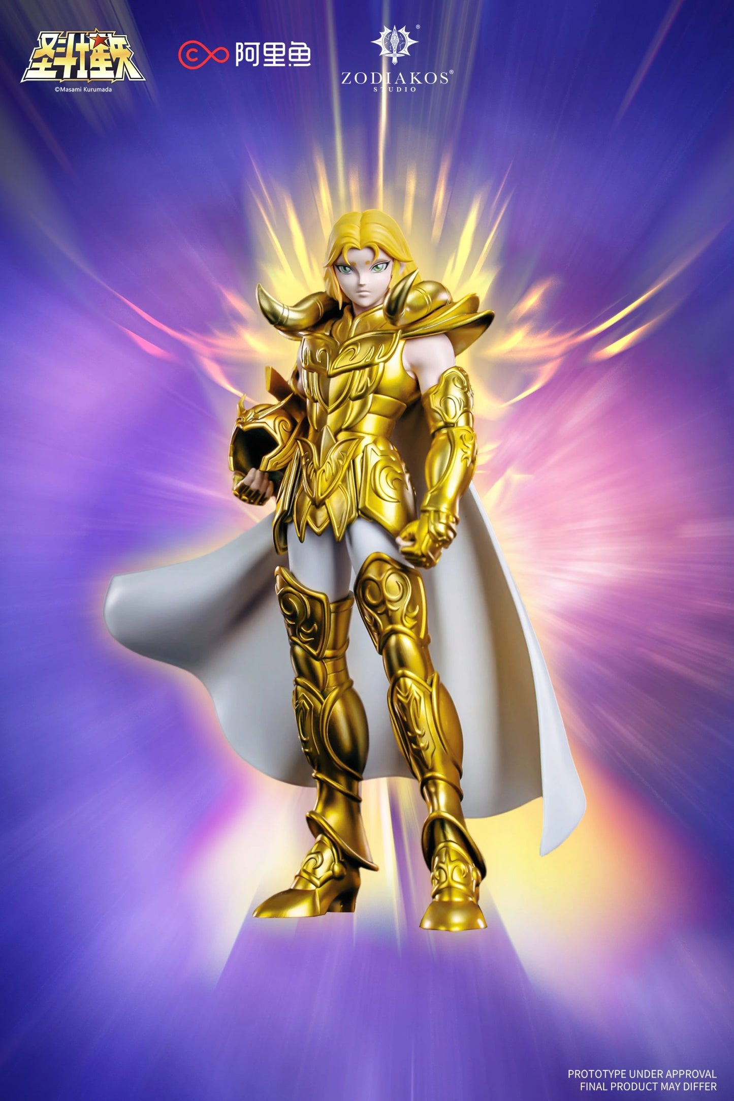 Preventa PVC Dohko,Mu,Shaka & Aioros Figura Caballeros del Zodiako Zodiakos  Estudio