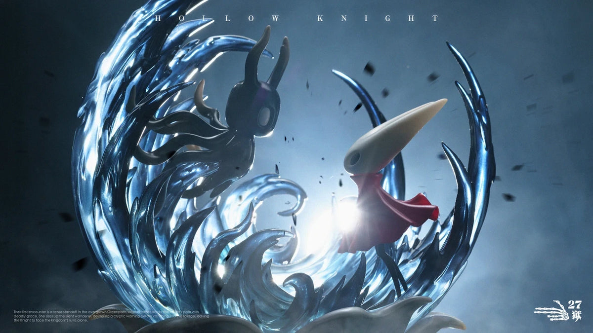 Preventa Resina Silksong y Knight  Figura Hollow Knight: Silksong 27Abyss Estudio