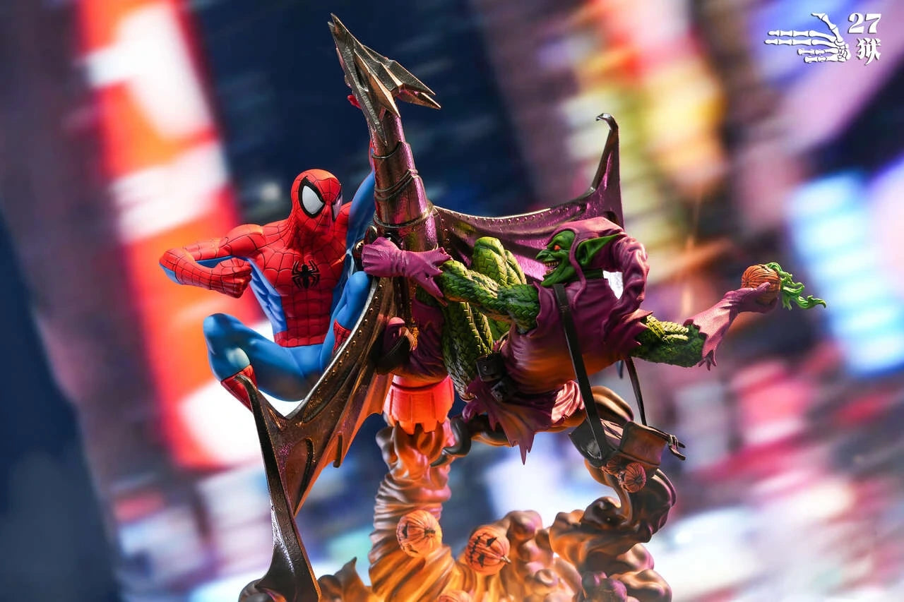Preventa Resina Spider-Man vs Duende Verde Figura Marvel Comics 1/4 27Abyss  Estudio