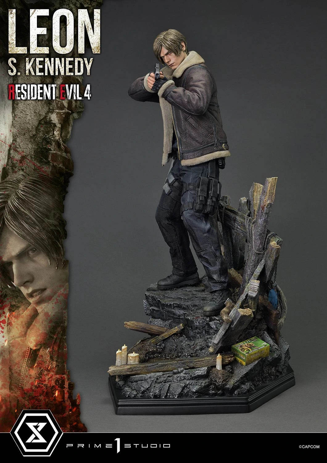 Preventa Resina Leon S. kennedy Figura Resident Evil 4 Prime 1 (Licencia) Estudio