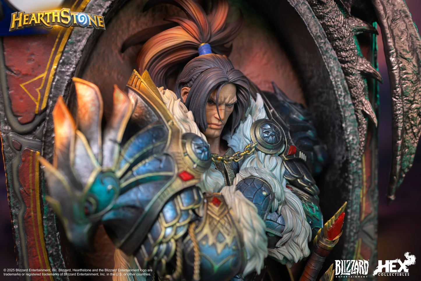 Preventa Resina Varian Wrynn Figura Hearthstone  Hex Collectibles & Blizzard Entertainment (Licencia) Estudio