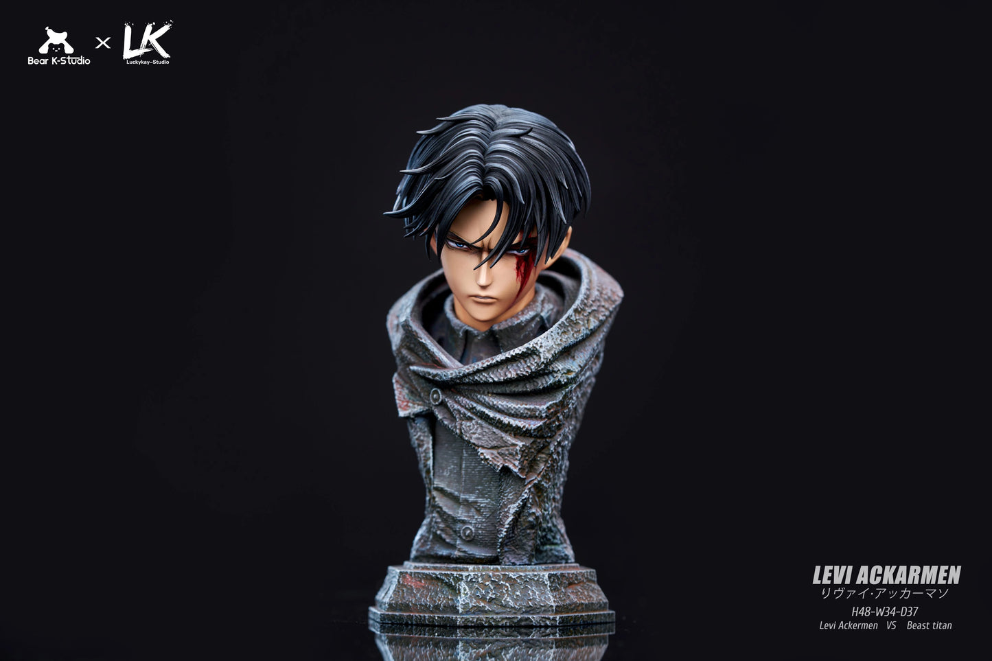 Preventa Resina Levi vs Zeke Figura Attack On Titan BK & LK  Estudio