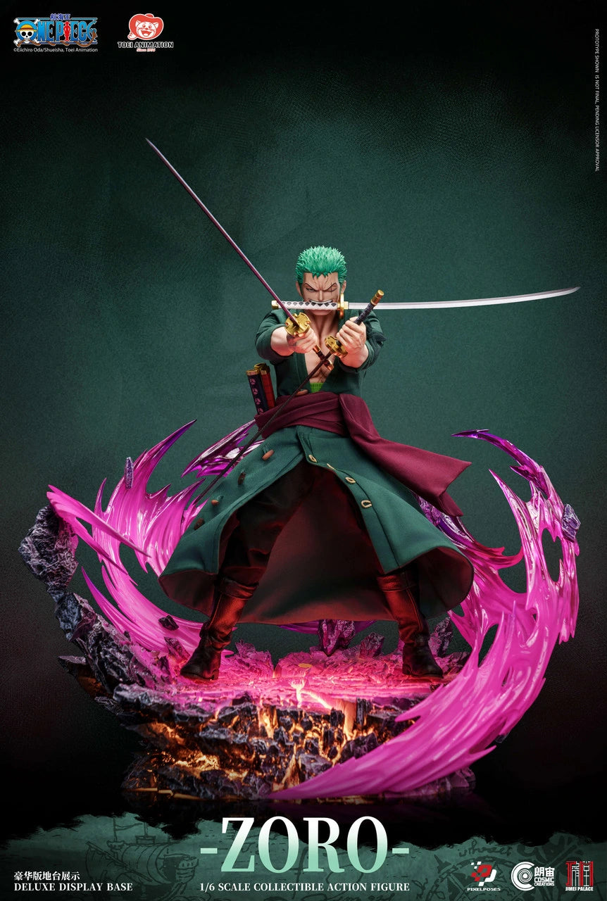 Preventa Resina Roronoa Zoro Figura One Piece Jimei Palace & Pixel Poses (Licencia) Estudio