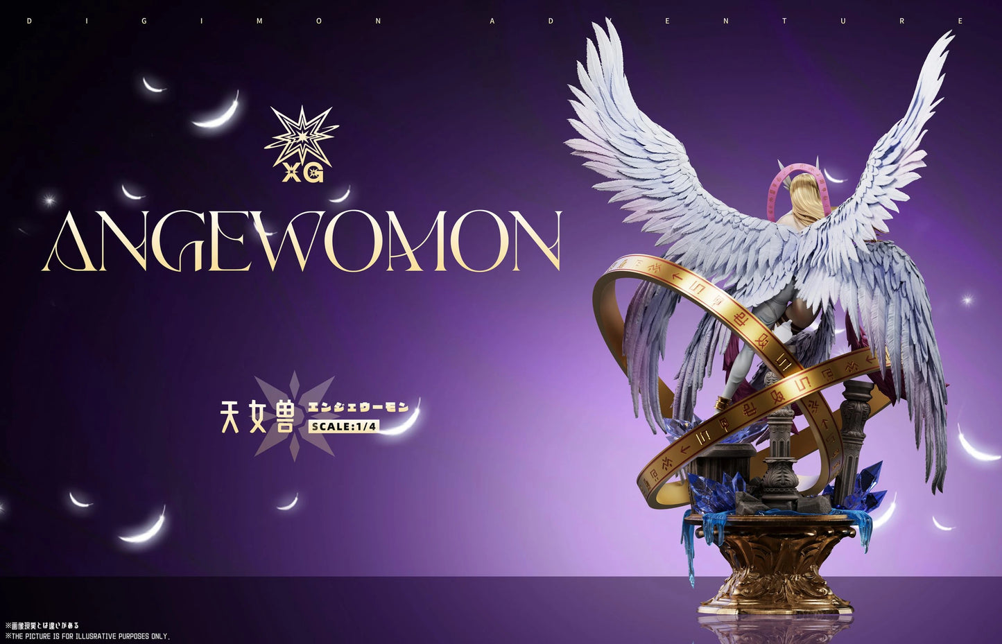 Preventa Resina Angewomon Figura Digimon Adventure XG Estudio
