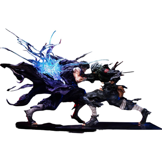 Preventa Resina Obito Uchiha vs Kakashi Hatake Figura Naruto Iron Curtain Estudio