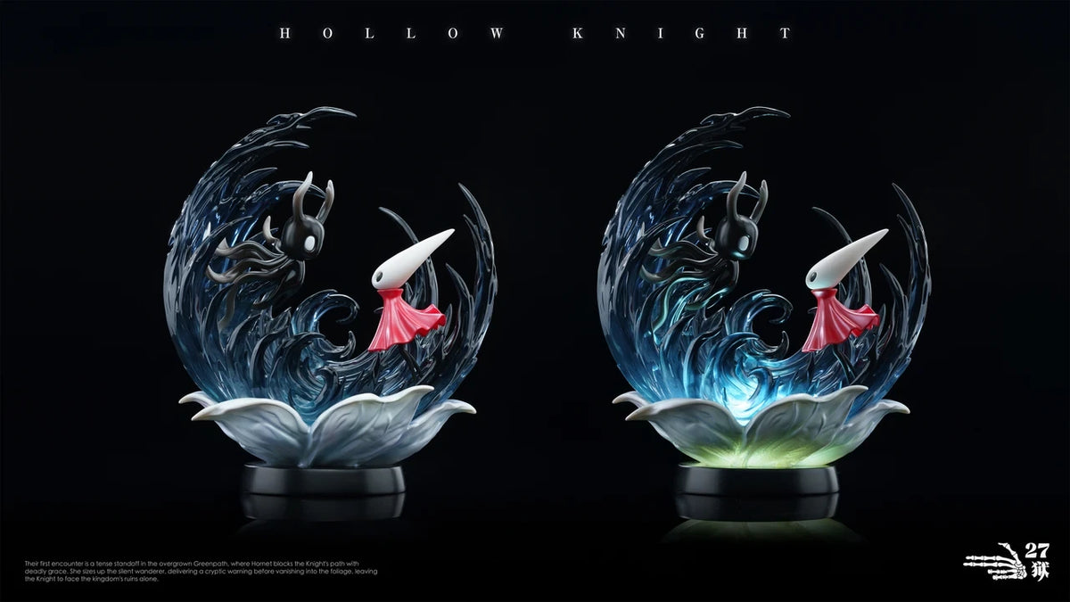 Preventa Resina Silksong y Knight  Figura Hollow Knight: Silksong 27Abyss Estudio