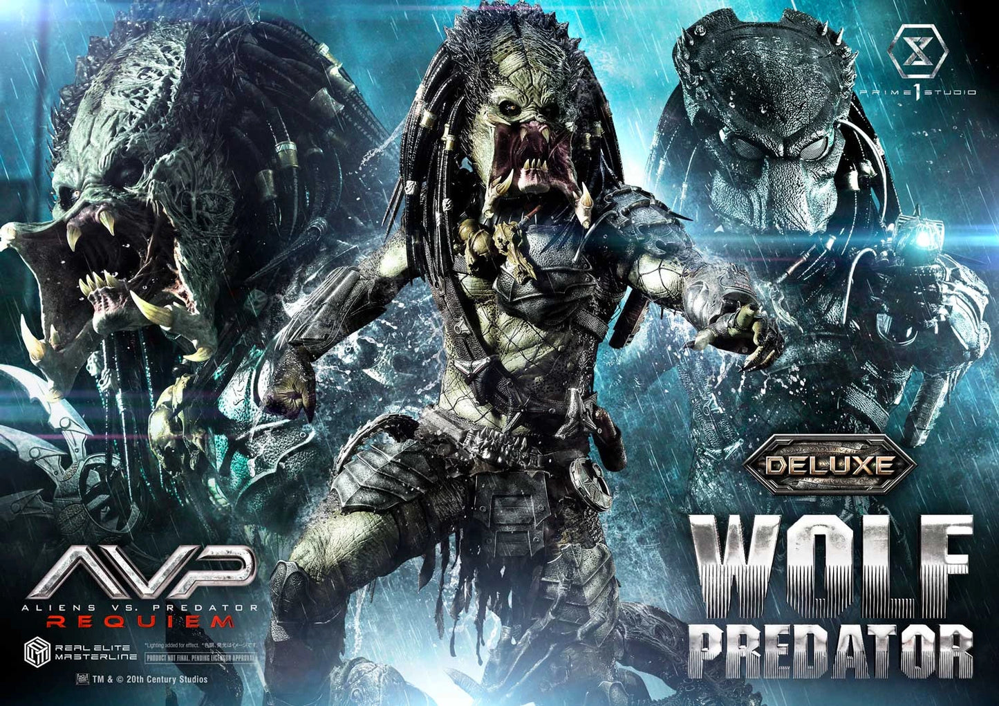 Preventa Resina Wolf Predator Figura Aliens vs Predator: Requiem Prime 1 (Licencia) Deluxe Estudio