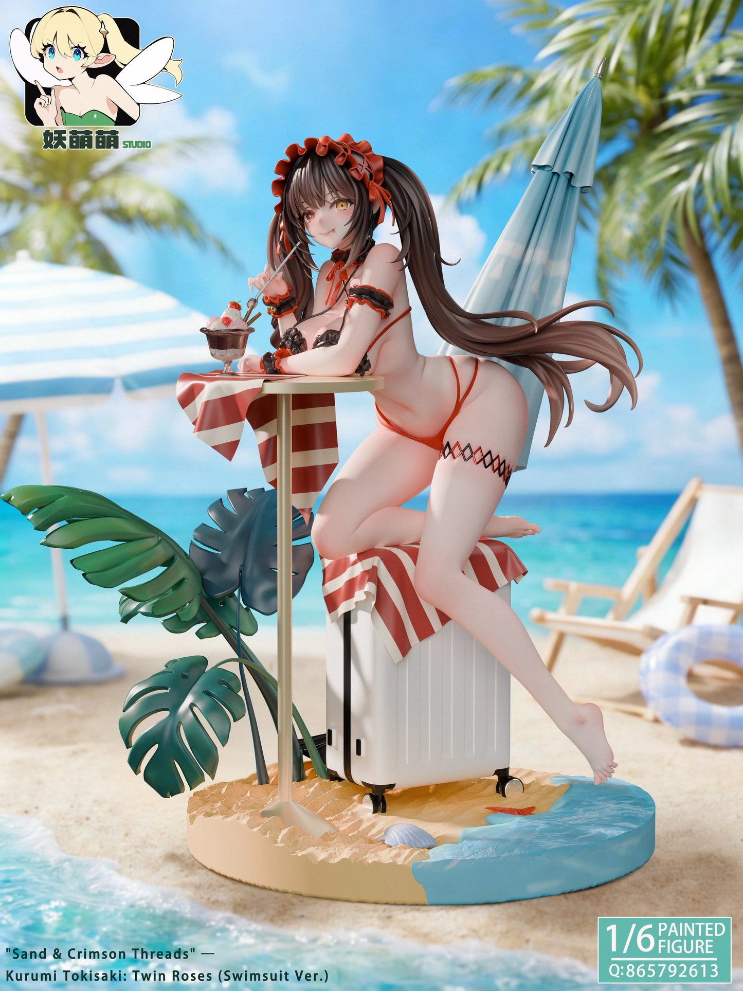 Preventa Resina Kurumi Tokisaki Figura Date A Live YaoMenMeng Estudio
