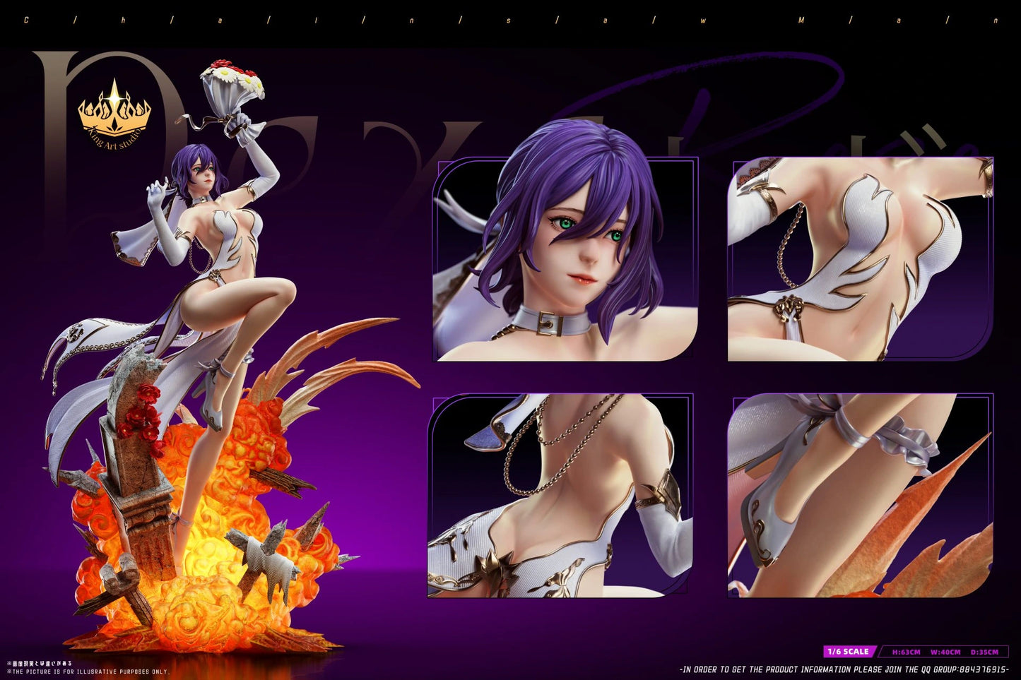 Preventa Resina Reze Figura Chainsaw Man King Art Estudio