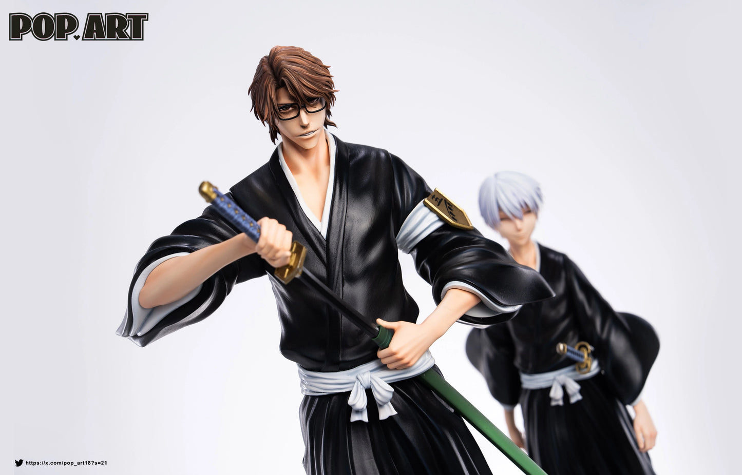 Preventa Resina Aizen & Ichimaru Gin Figura Bleach POP.ART  Estudio