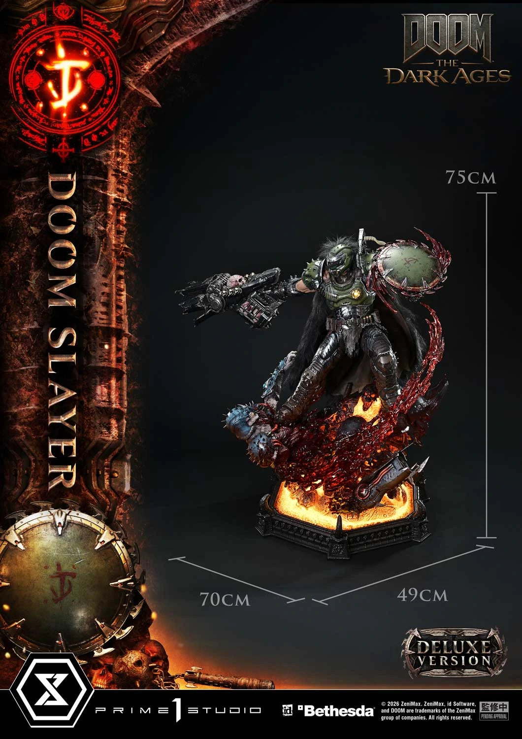 "Preventa Resina Doom Slayer  Figura DOOM: The Dark Ages   Prime 1 (Licencia) Estudio"