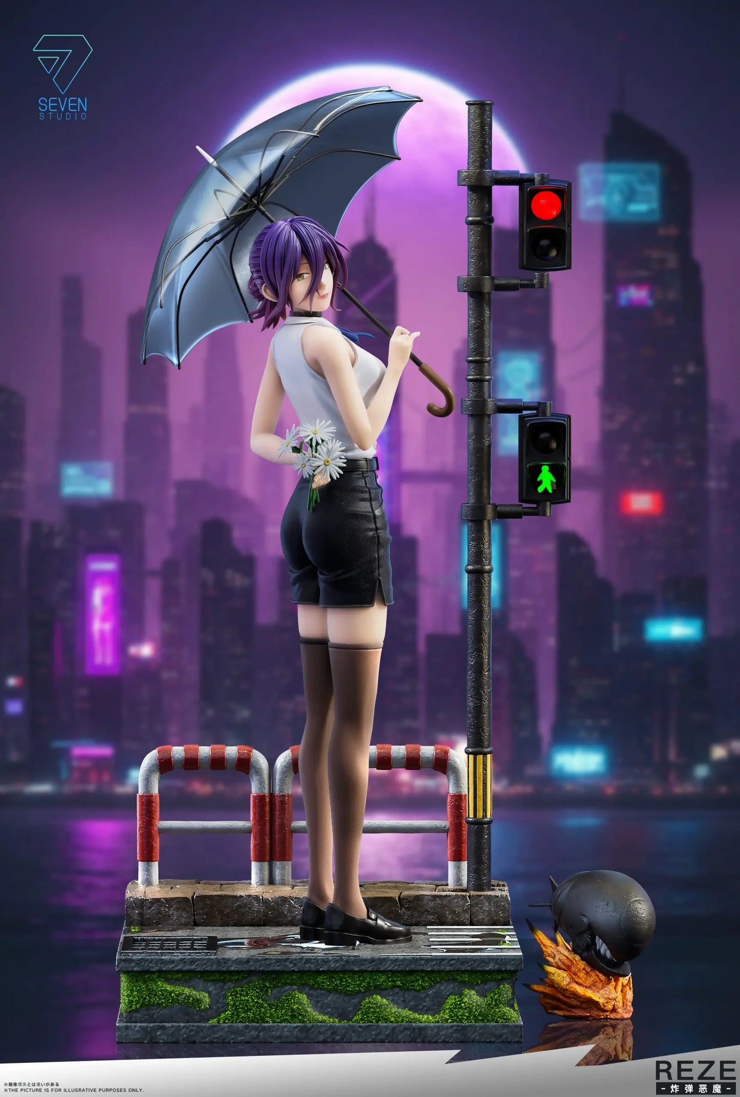 Preventa Resina Reze  Figura Chainsaw Man Seven  Estudio