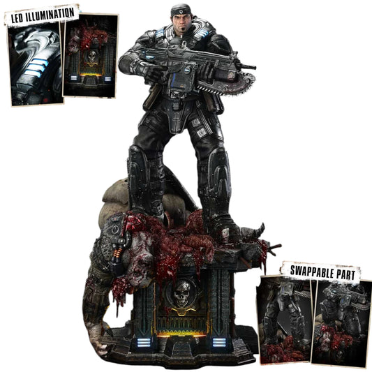 "Preventa Resina Marcus Fenix Figura Gears of War: Reloaded  Prime 1 (Licencia) Estudio"