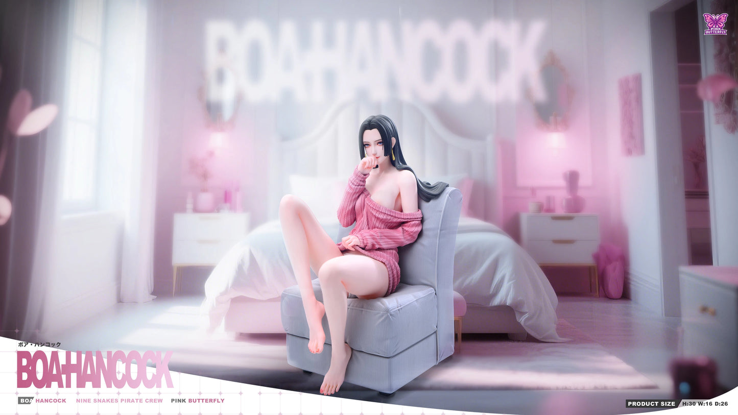 Preventa Resina Boa Hancock Figura One Piece Pink Butterfly Estudio