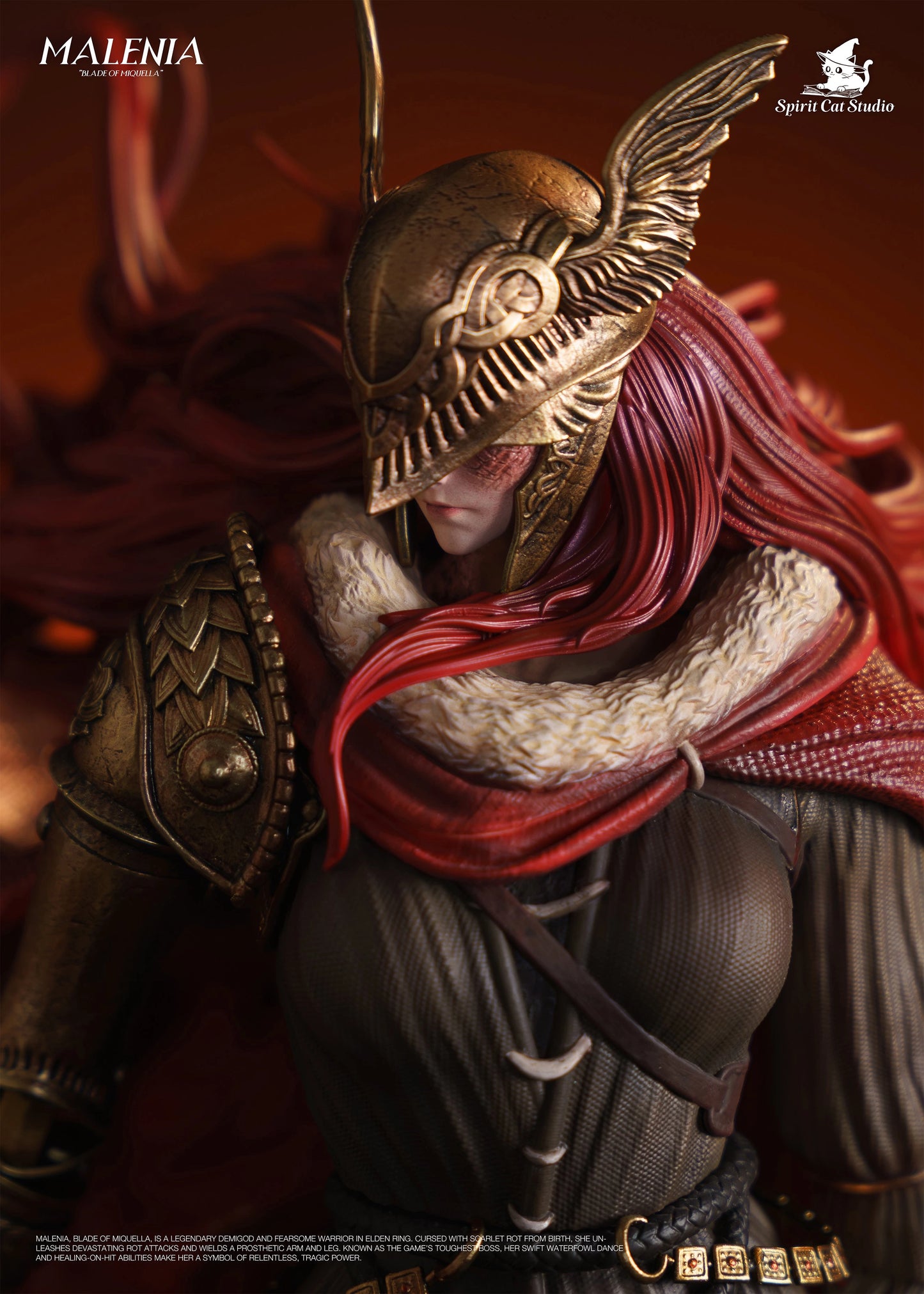 Preventa Resina Malenia Figura Elden Ring Spirit Cat Estudio