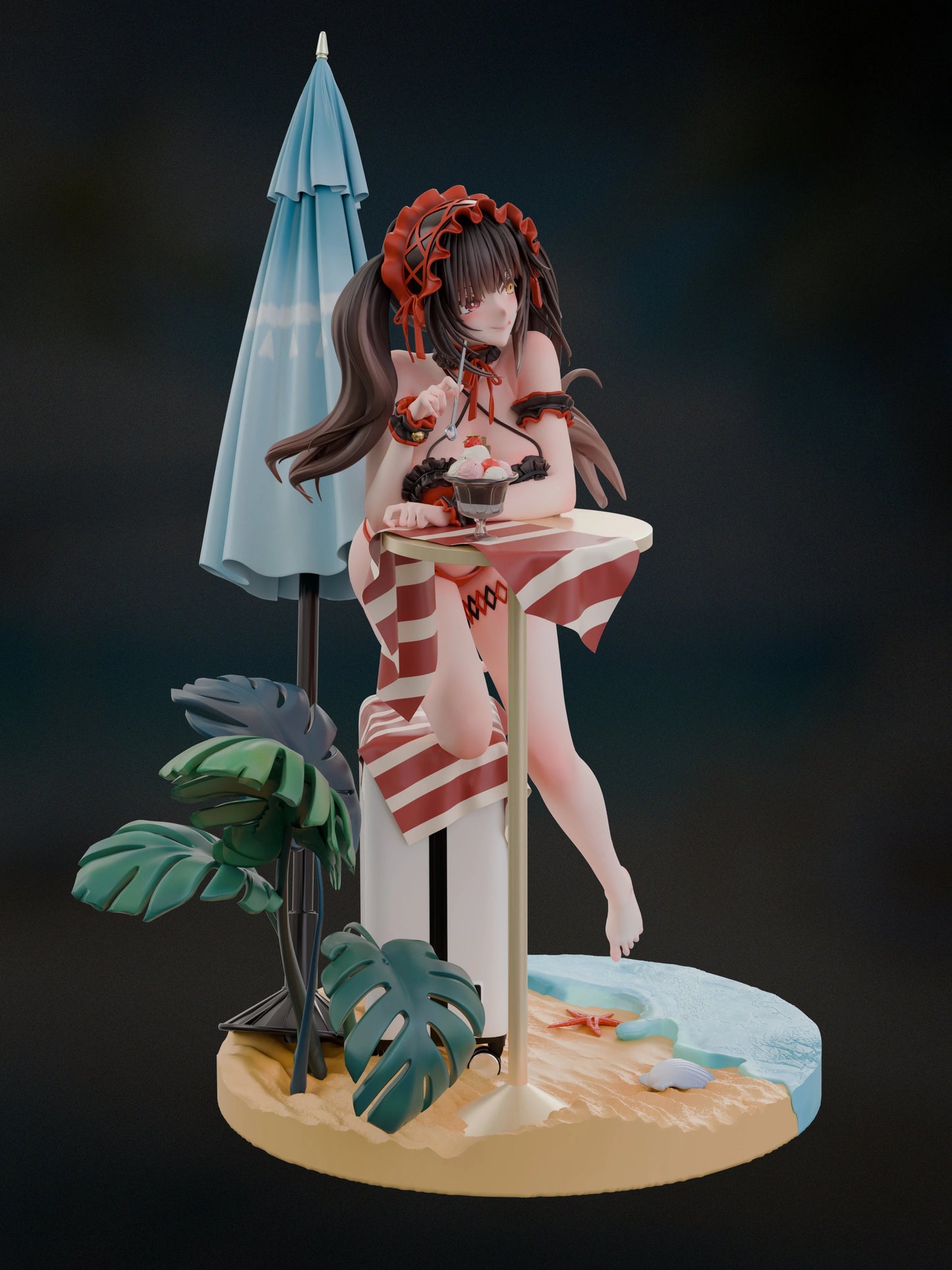Preventa Resina Kurumi Tokisaki Figura Date A Live YaoMenMeng Estudio