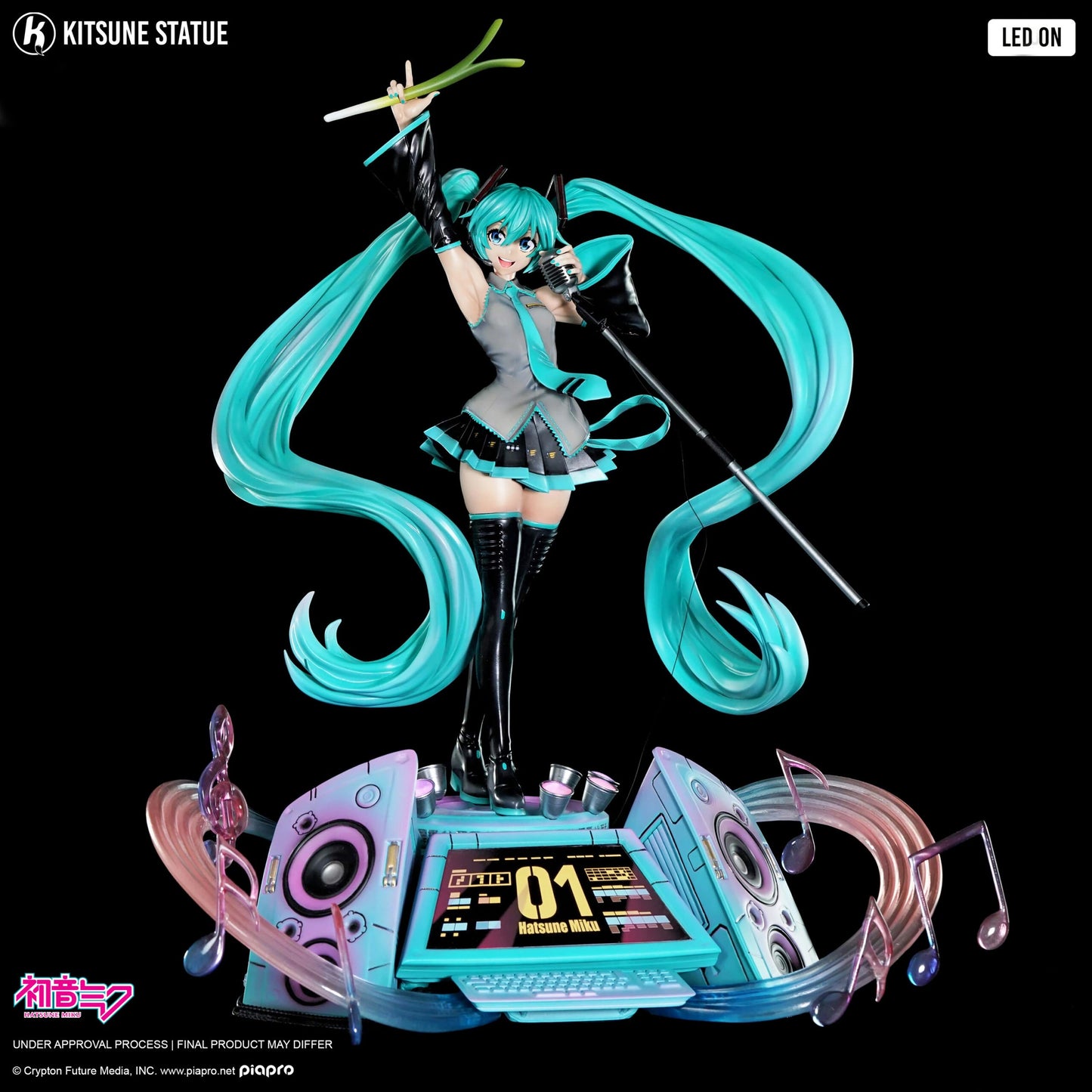 Preventa Resina Hatsune Miku Figura Vocaloid Kitsune Estudio