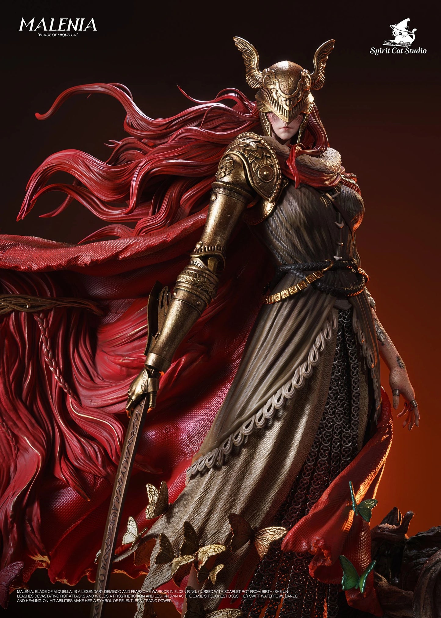 Preventa Resina Malenia Figura Elden Ring Spirit Cat Estudio