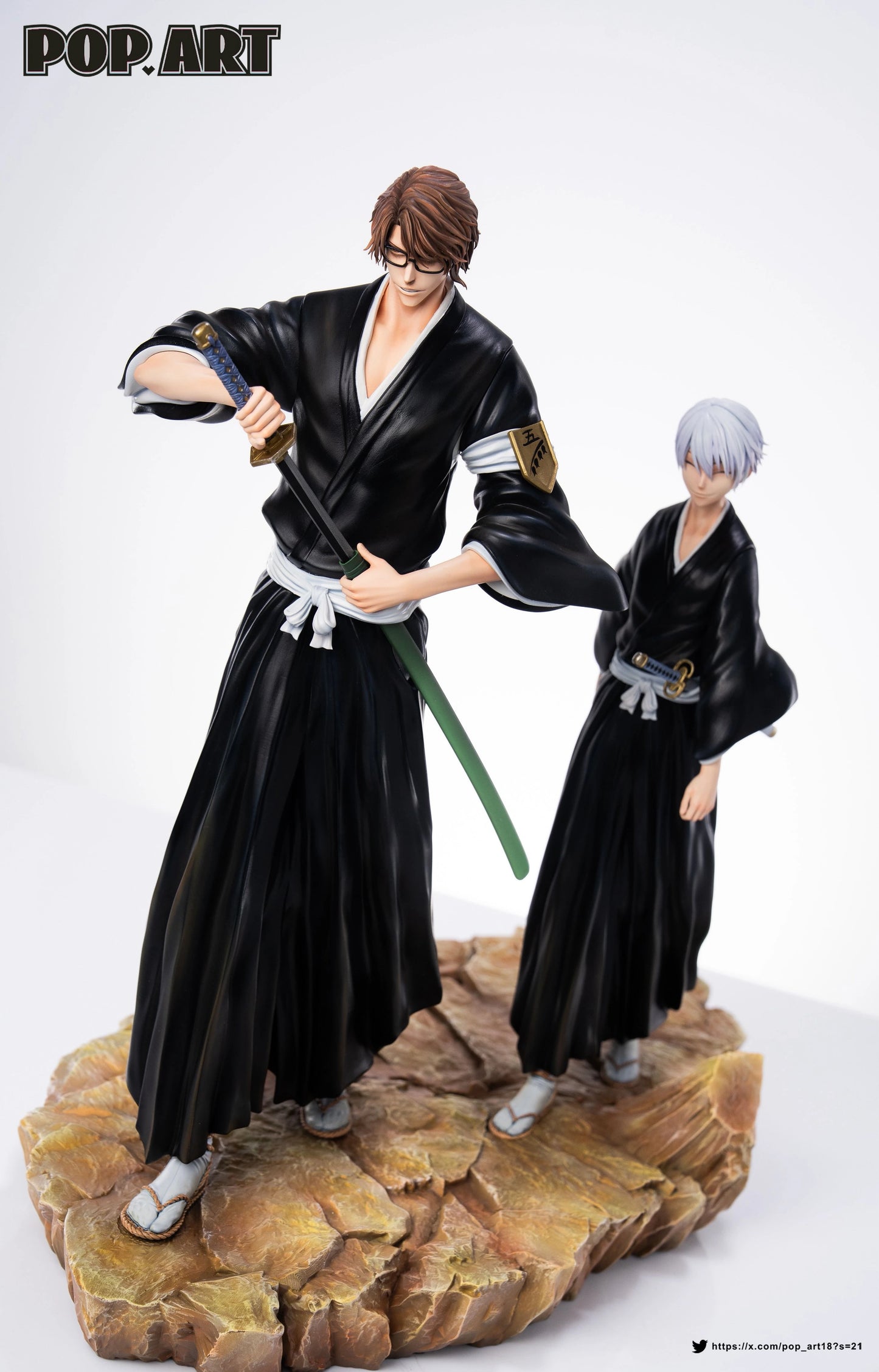 Preventa Resina Aizen & Ichimaru Gin Figura Bleach POP.ART  Estudio