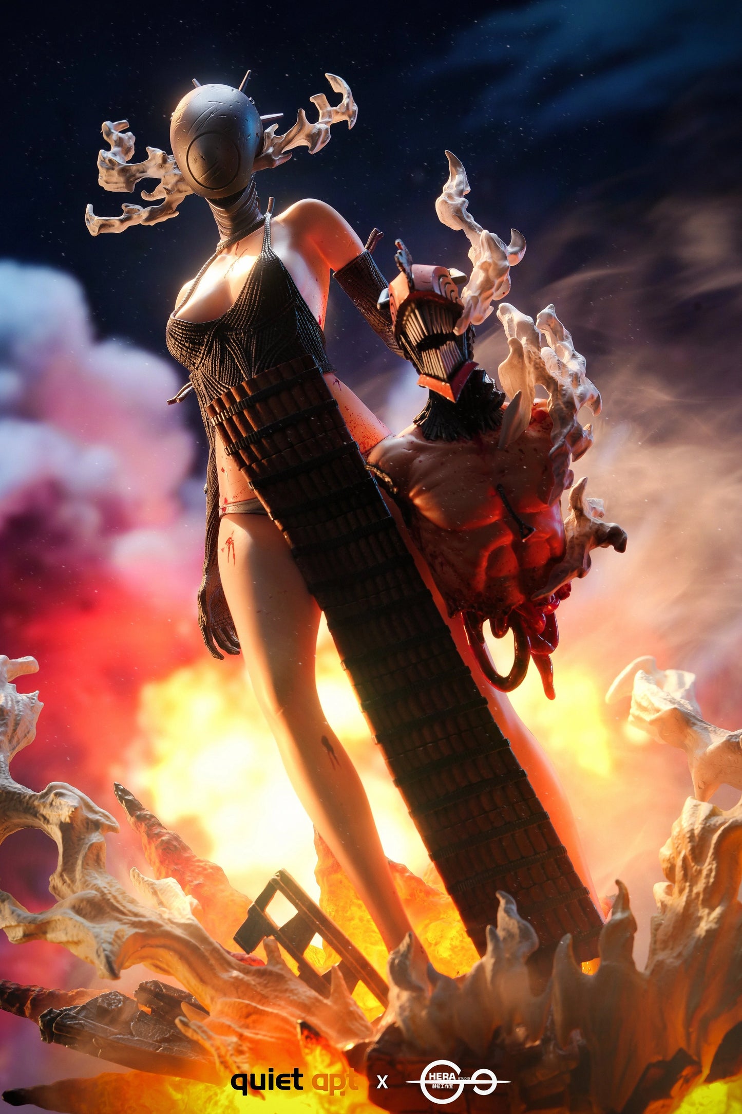 Preventa Resina Reze  Figura Chainsaw Man QuietArt & HeRa Estudio