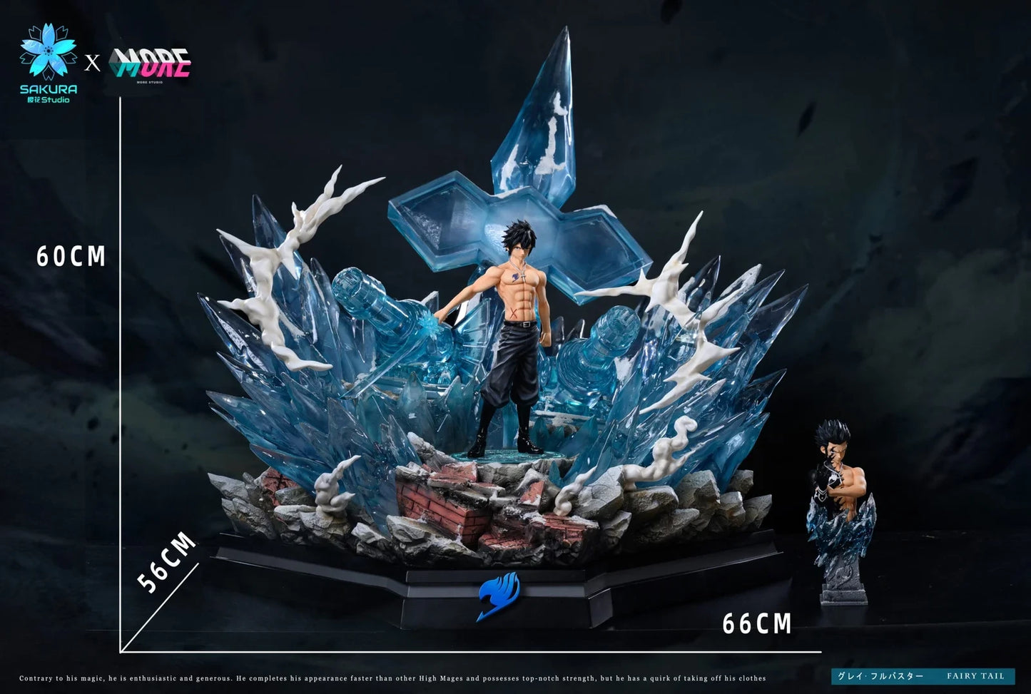 Preventa Resina Gray Fullbuster Figura Fairy Tail Sakura  Estudio