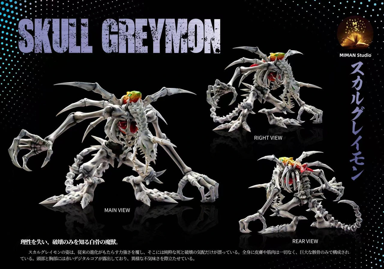 Preventa Resina Skull Greymon Figura Digimon MIMAN Estudio