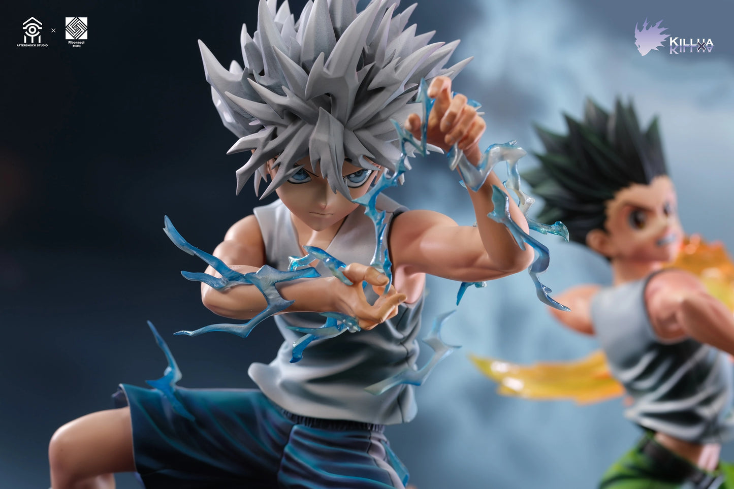 Preventa Resina Killua & Gon Figura Hunter x Hunter AfterShock & Fibonacci Estudio