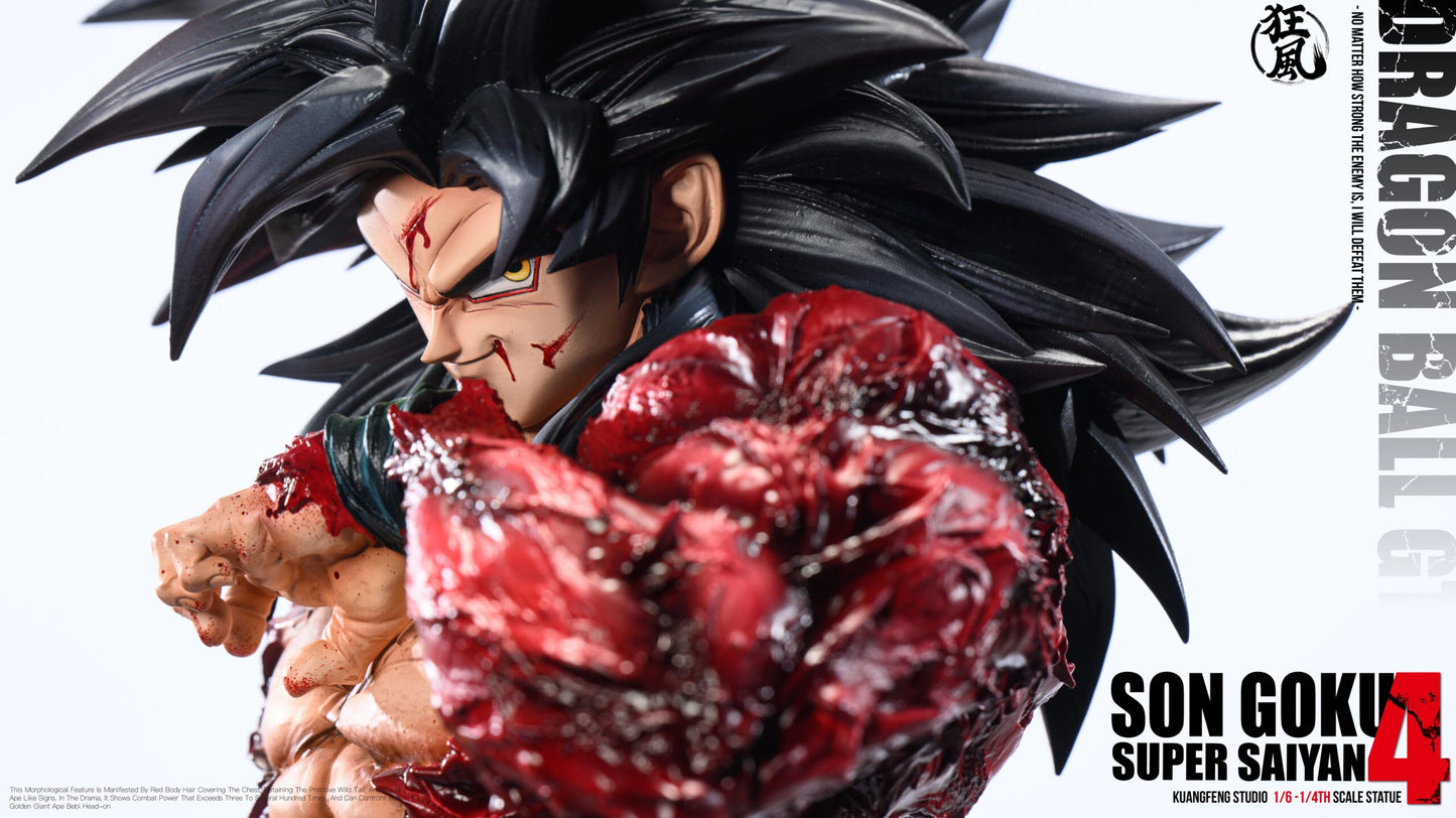 Preventa Resina Goku "SSJ4" Figura Dragon Ball Kuangfeng Estudio