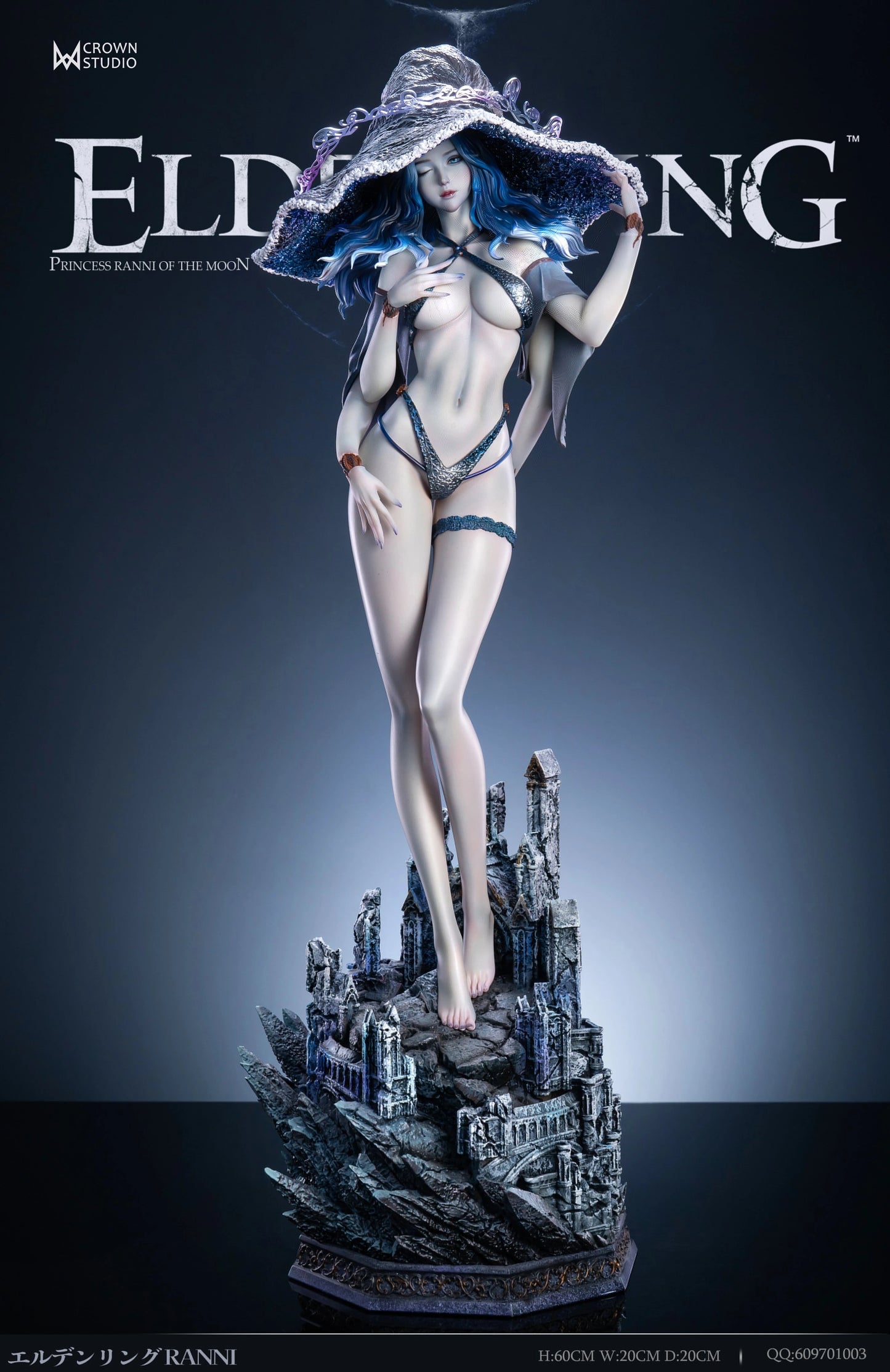 Preventa Resina Ranni Figura Elden Ring Crow Estudio