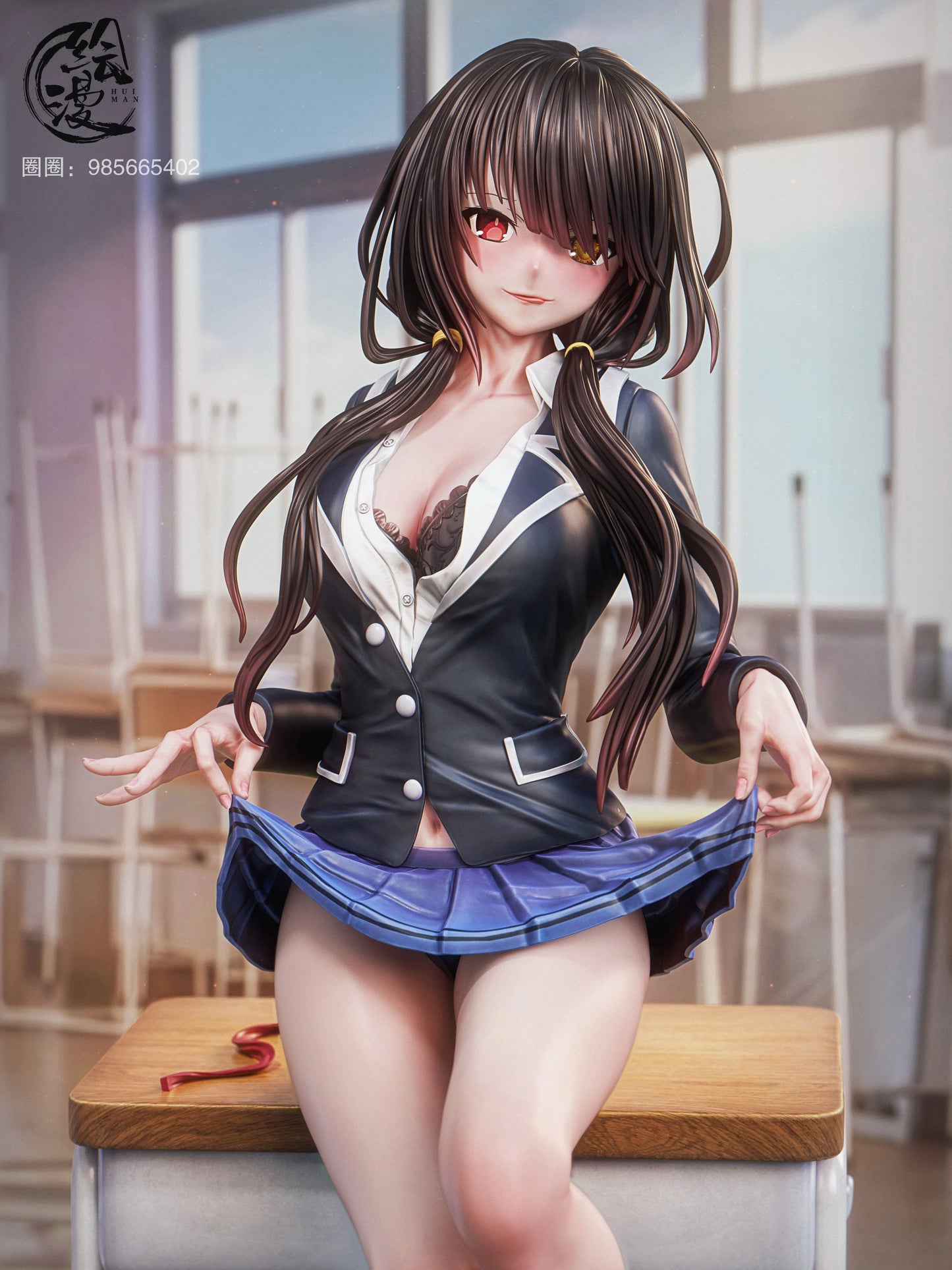 Preventa Resina Tokisaki Kurumi Figura Date A Live HuiMan Estudio