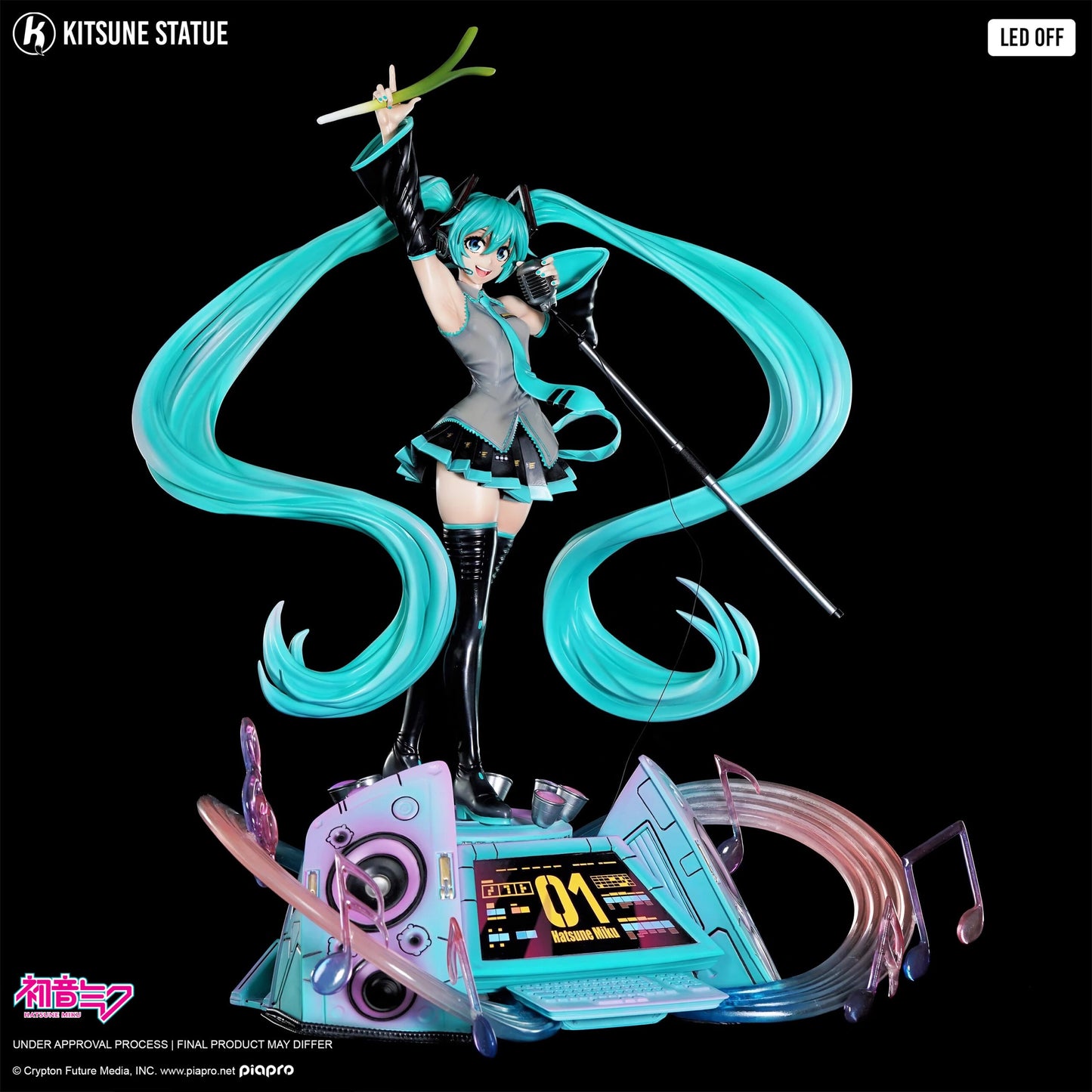 Preventa Resina Hatsune Miku Figura Vocaloid Kitsune Estudio