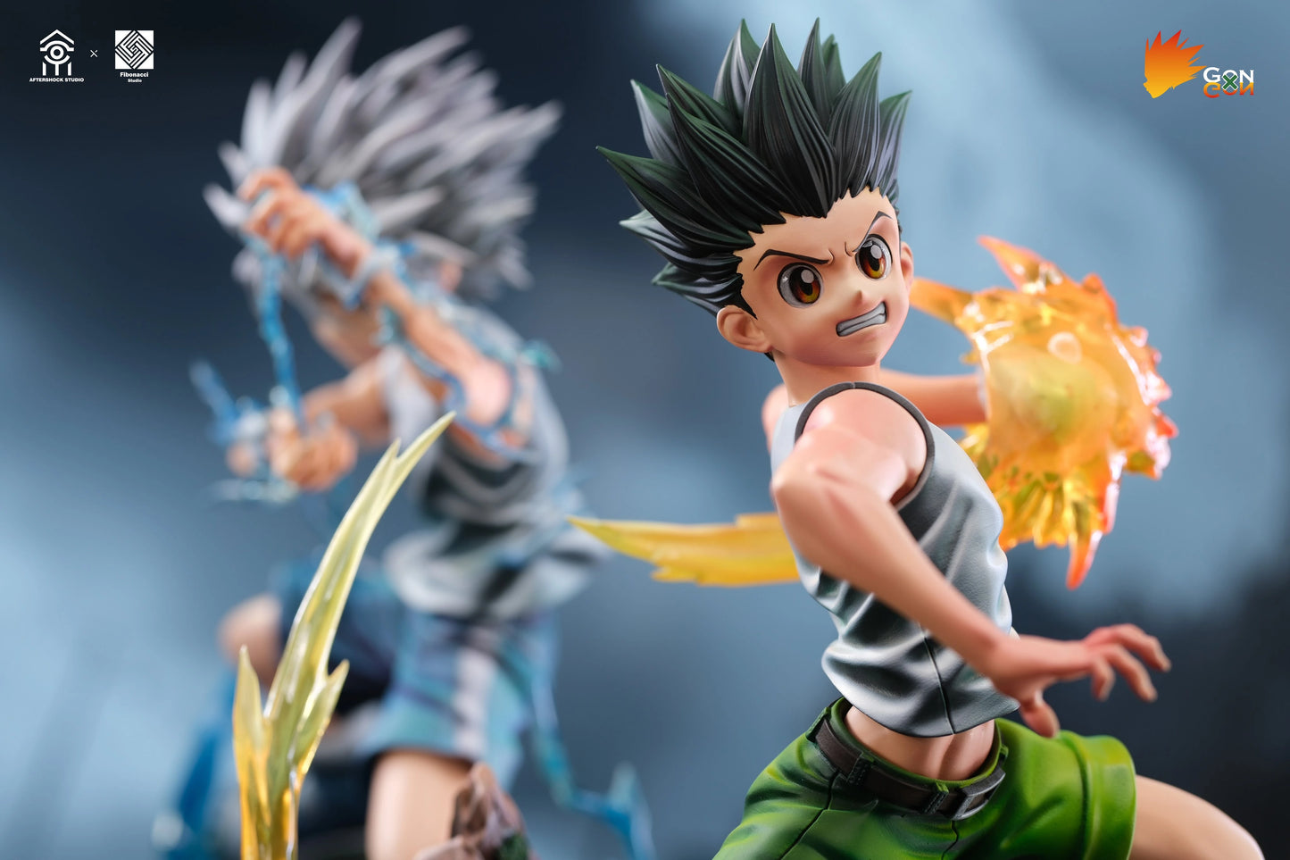 Preventa Resina Killua & Gon Figura Hunter x Hunter AfterShock & Fibonacci Estudio