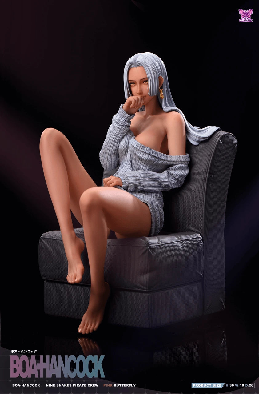 Preventa Resina Boa Hancock Figura One Piece Pink Butterfly Estudio