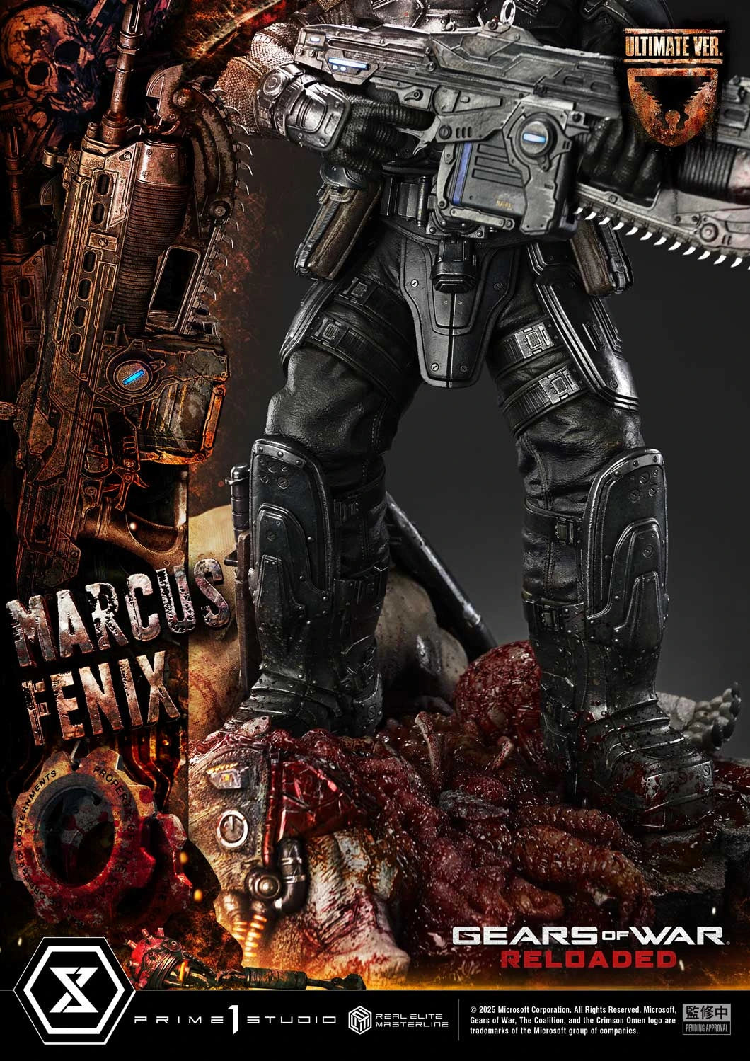 "Preventa Resina Marcus Fenix Figura Gears of War: Reloaded  Prime 1 (Licencia) Estudio"