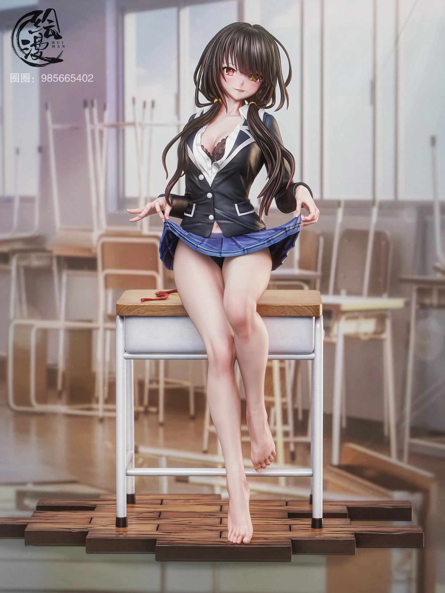 Preventa Resina Tokisaki Kurumi Figura Date A Live HuiMan Estudio