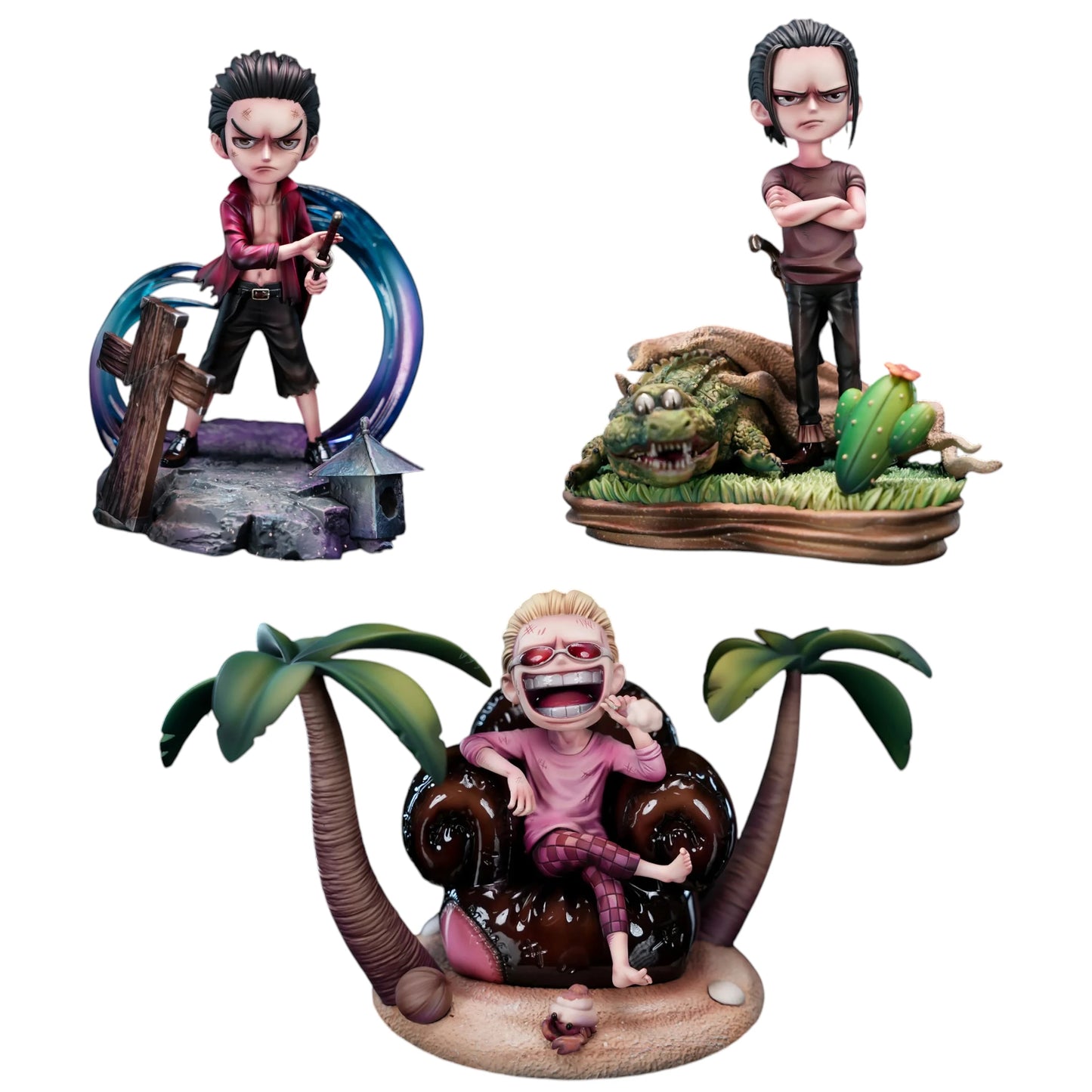 Preventa Resina Doflamingo, Crocodile & Mihawk Figura One Piece DX Estudio