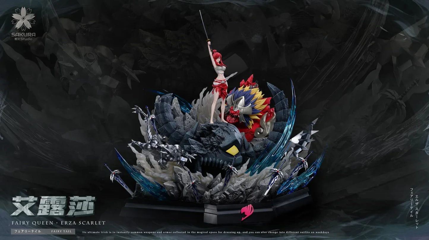 Preventa Resina Erza Scarlet Figura Fairy Tail Sakura Estudio