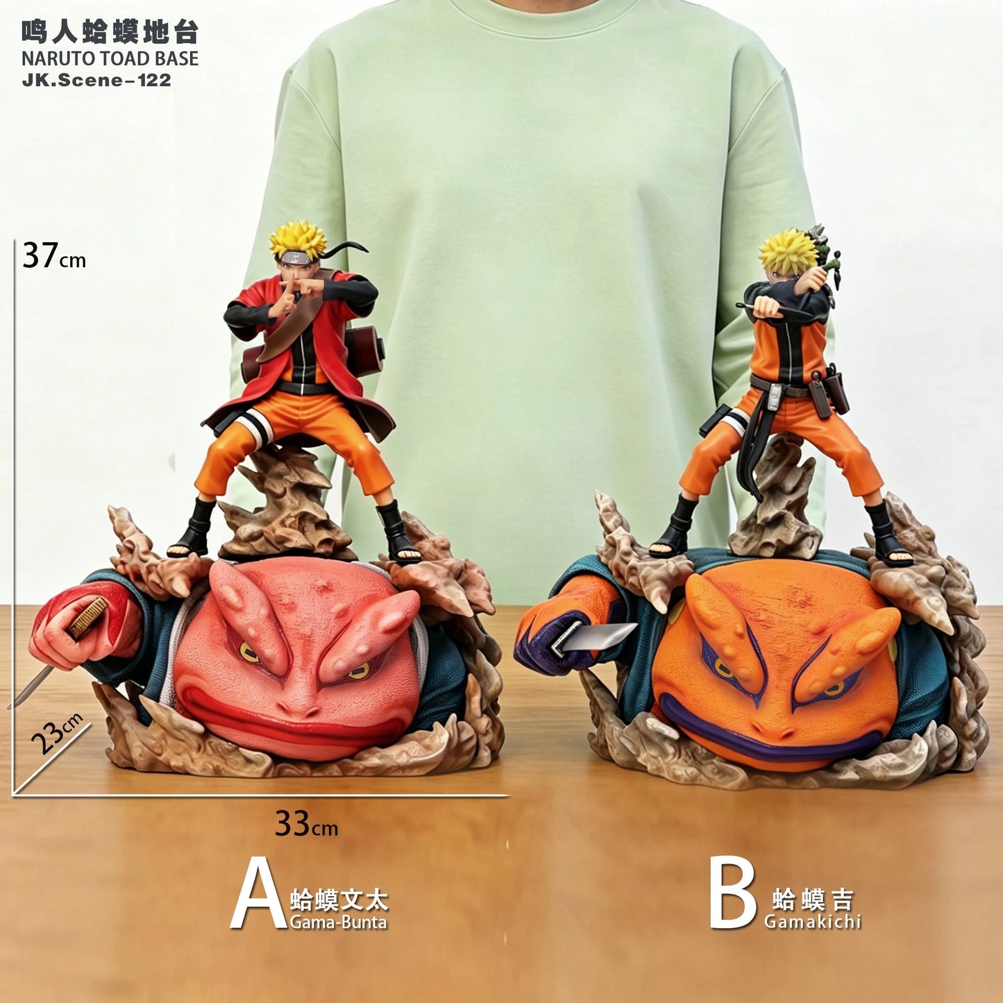 Preventa Resina Gamakichi & Gamabunta Figura Naruto  JacksDo Estudio