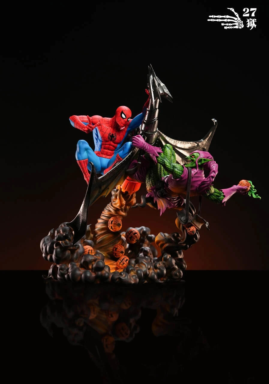 Preventa Resina Spider-Man vs Duende Verde Figura Marvel Comics 1/4 27Abyss  Estudio