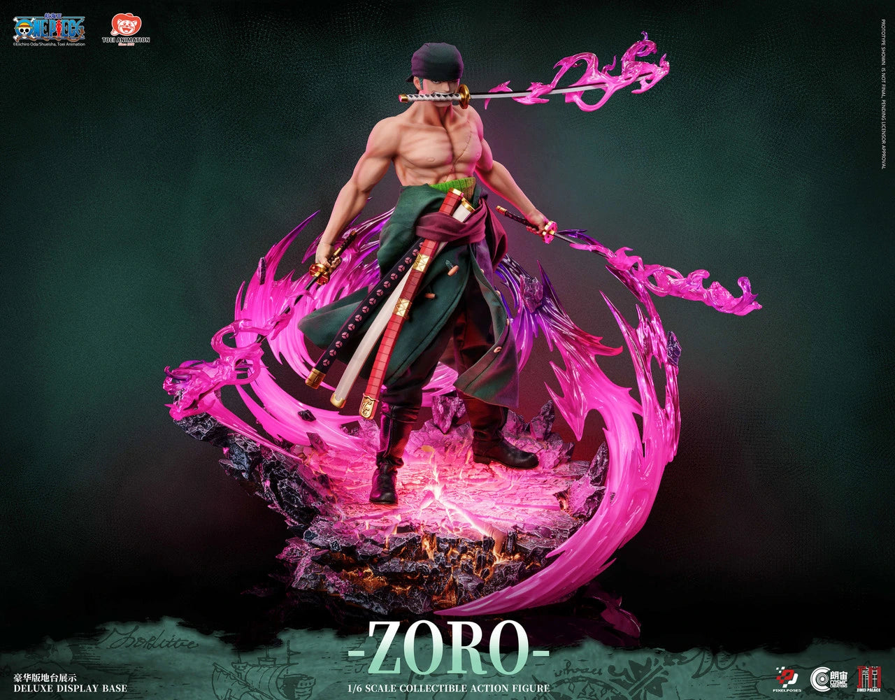 Preventa Resina Roronoa Zoro Figura One Piece Jimei Palace & Pixel Poses (Licencia) Estudio