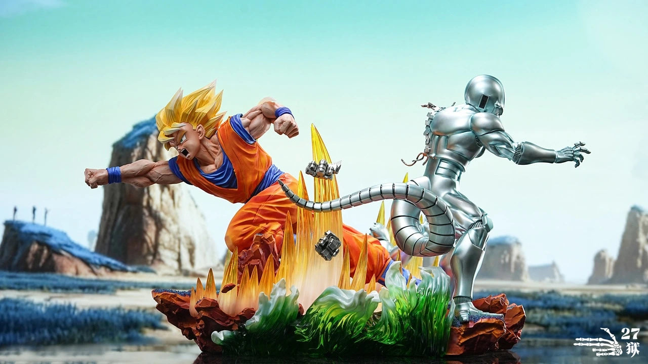 Preventa Resina Metal Cooler vs Goku Figura Dragon Ball 27Abyss Estudio