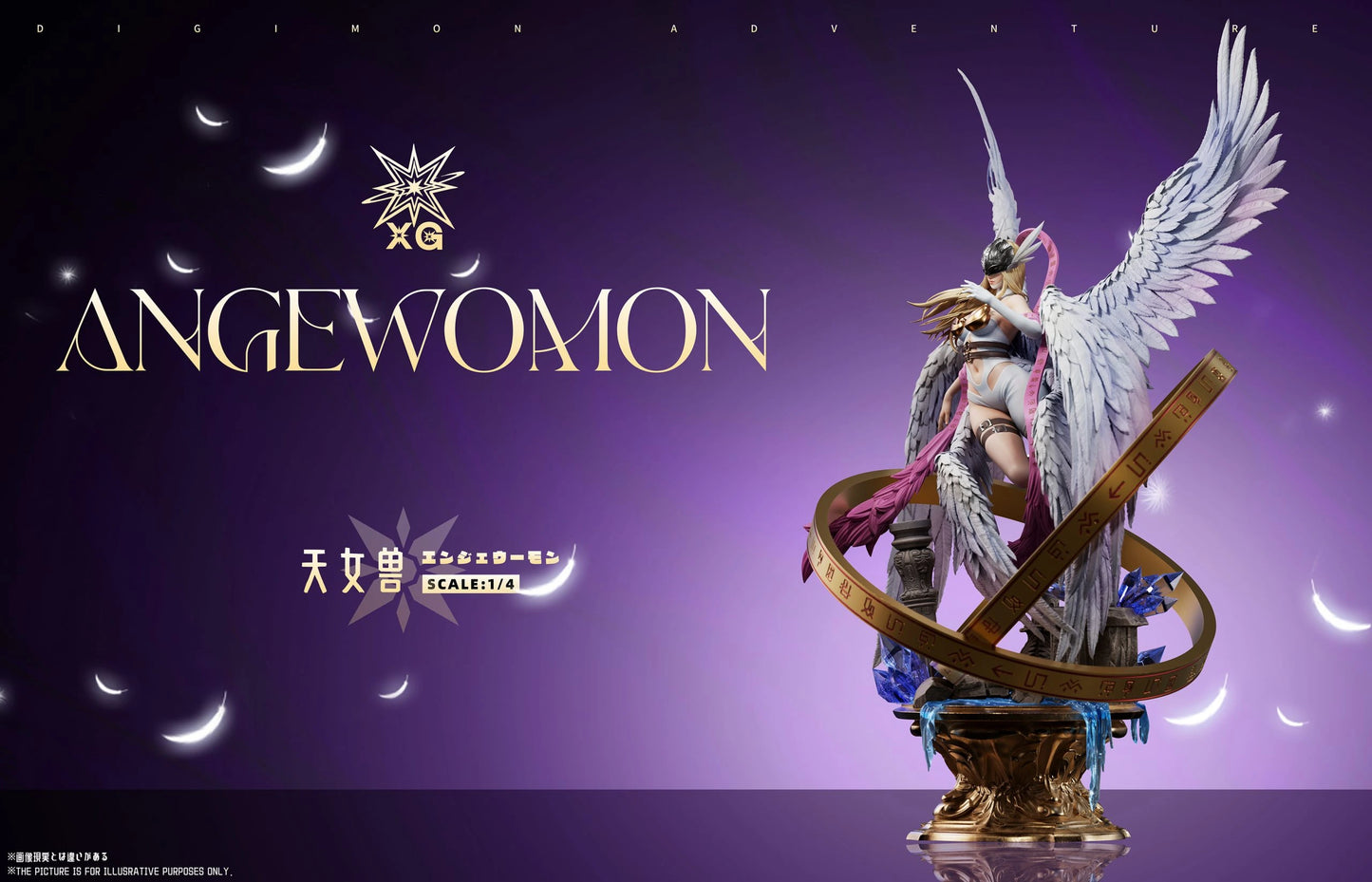 Preventa Resina Angewomon Figura Digimon Adventure XG Estudio