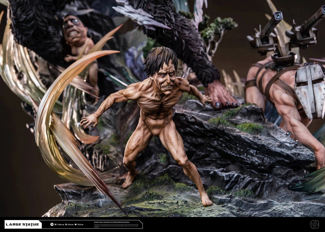 Preventa Resina Titan Bestia vs Levi Figura Attack On Titan Hertz  Estudio