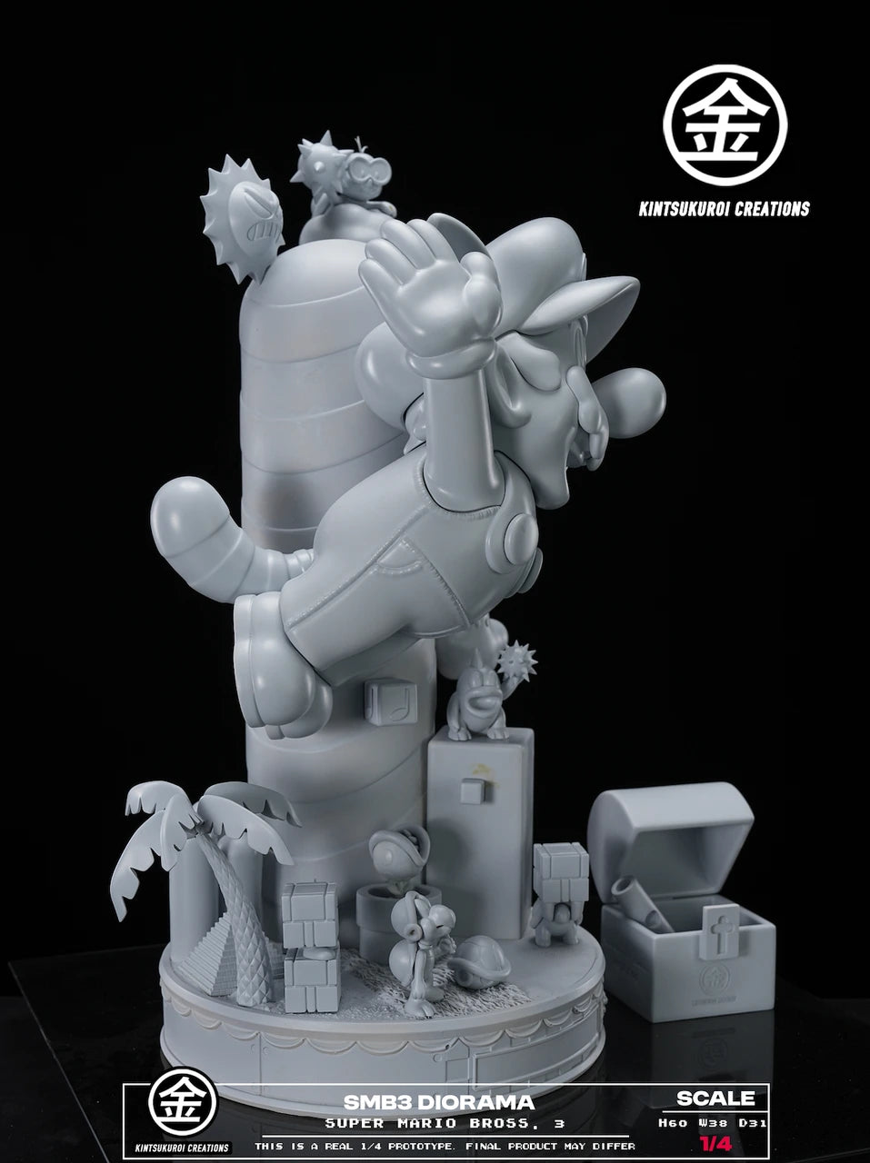 Preventa Resina Mario  Figura Super Mario Bros 3  Kintsukuroi Estudio