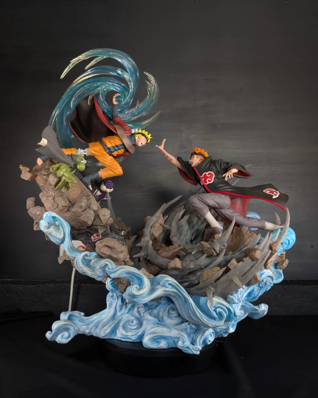 Stock Resina Naruto vs Pain Figura Naruto Figurama (Licencia) Estudio