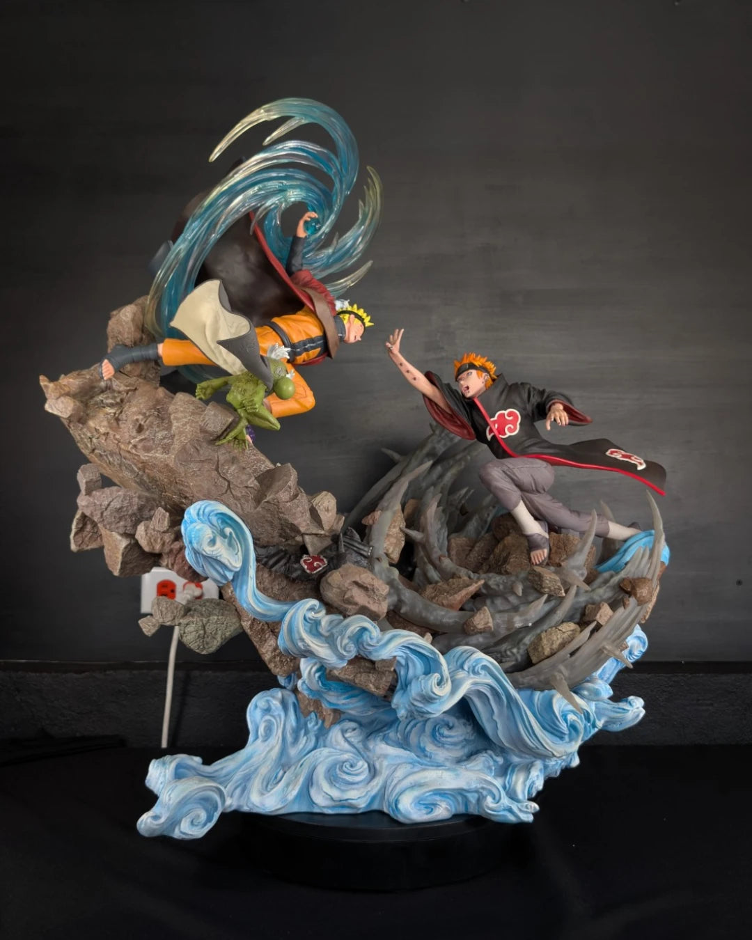 Stock Resina Naruto vs Pain Figura Naruto Figurama (Licencia) Estudio