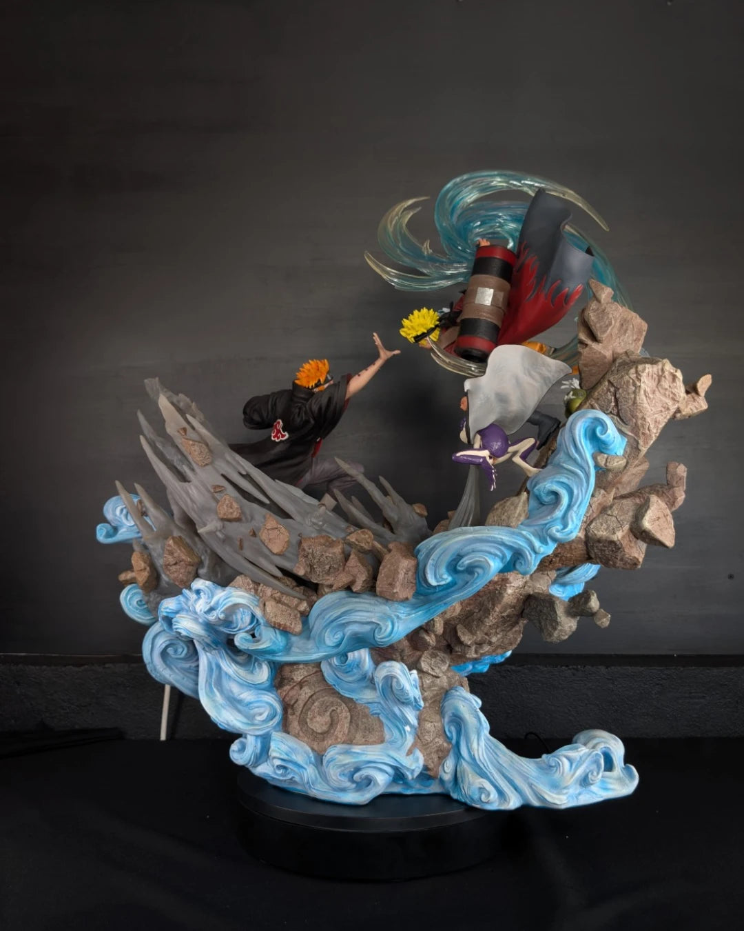 Stock Resina Naruto vs Pain Figura Naruto Figurama (Licencia) Estudio