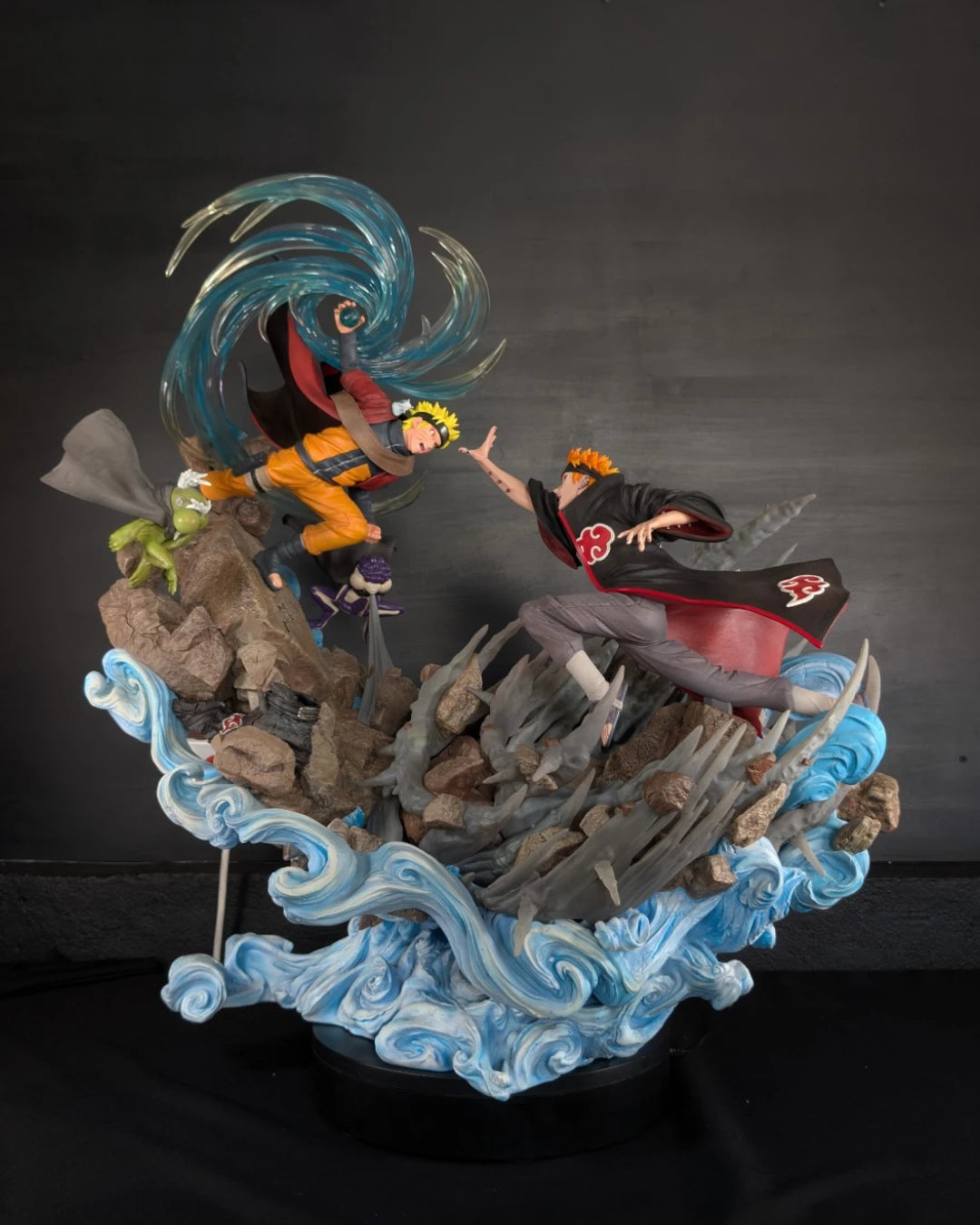 Stock Resina Naruto vs Pain Figura Naruto Figurama (Licencia) Estudio